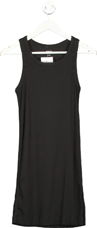 sleeveless chiffon dress -COS Black Sleeveless Dress UK S