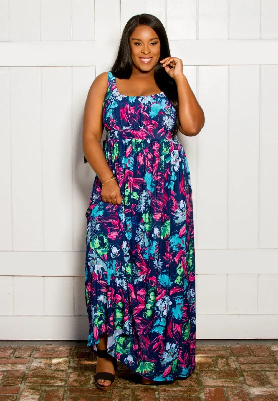 Women's maxi dress muted teal -Kathryn Maxi Dress