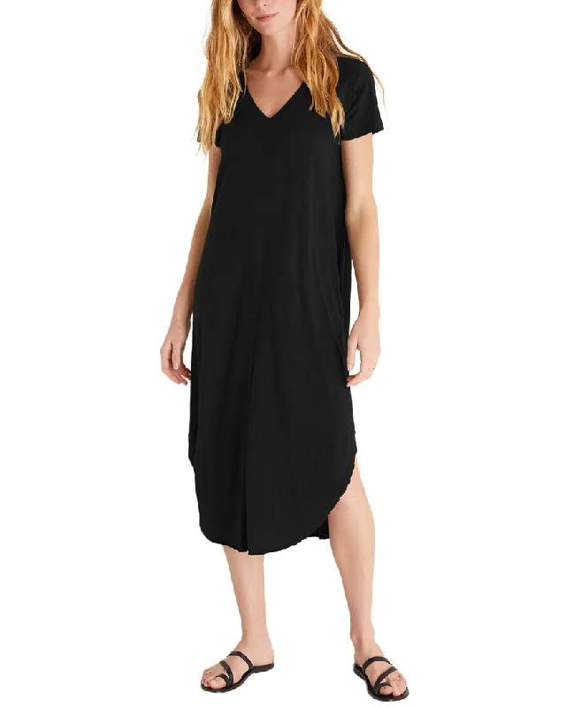 short sleeve retro dress -Z SUPPLY Short Sleeve Reverie Dress