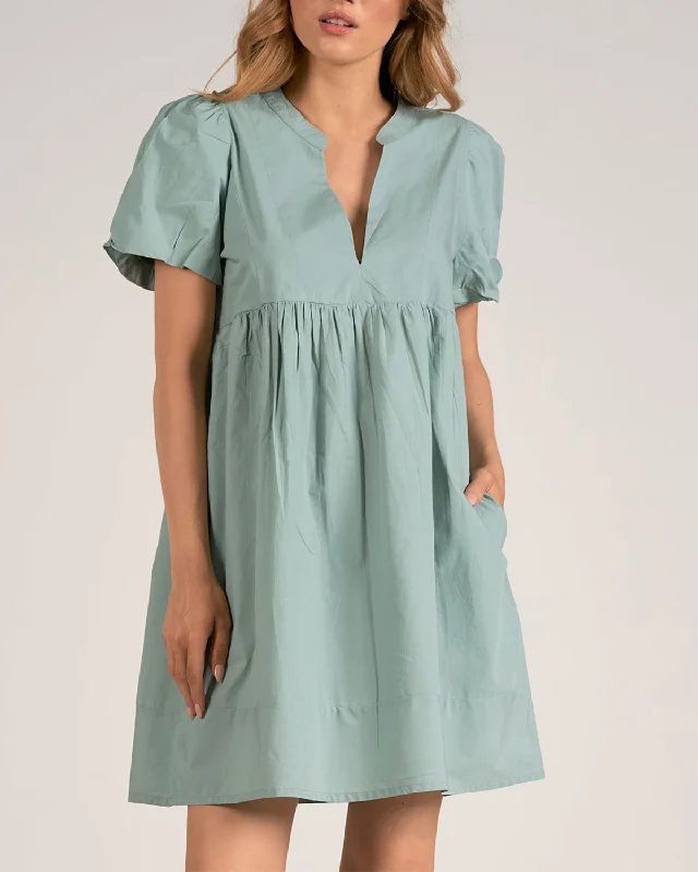 short sleeve plus size dress -2024 Elan Short Sleeve Dress - Pl5974