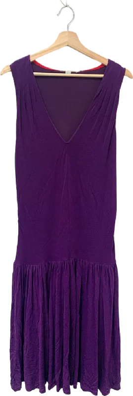 sleeveless sundress -Boden Purple Sleeveless Dress UK 12R