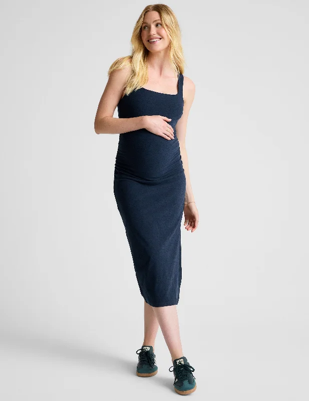 maternity long maternity gown -Spacedye Icon Maternity Dress