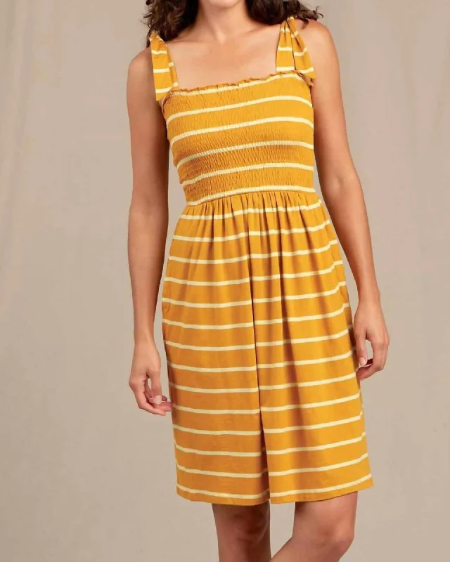 sleeveless abstract dress -Gemina Sleeveless Dress In Gooseberry Wide Stripe | Gooseberry Wide Stripe