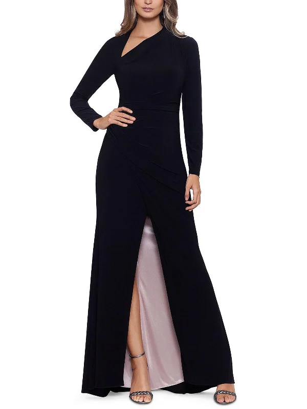 sleeveless sweater dress -Womens Jersey Sleeveless Evening Dress