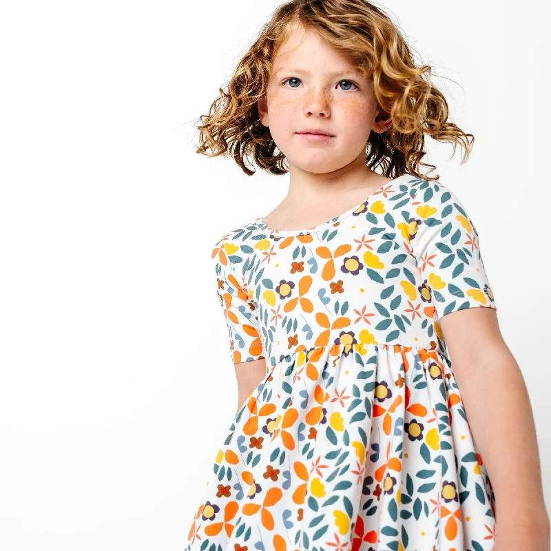 short sleeve garden party dress -The Short Sleeve Ballet Dress in Lizzie Floral