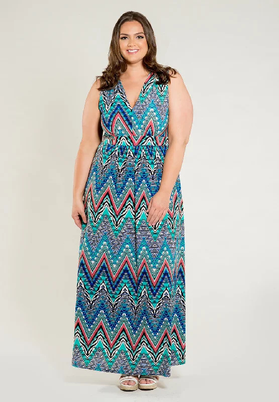 Women's maxi dress vintage collar -Mindy Maxi Dress