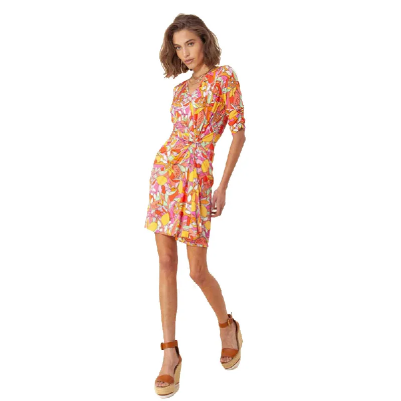 short sleeve nursing dress -Hale Bob Sunny Short Sleeve Dress - Pink