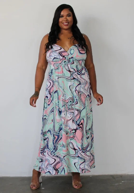 Women's maxi dress vintage twill -Sabrina Maxi Dress