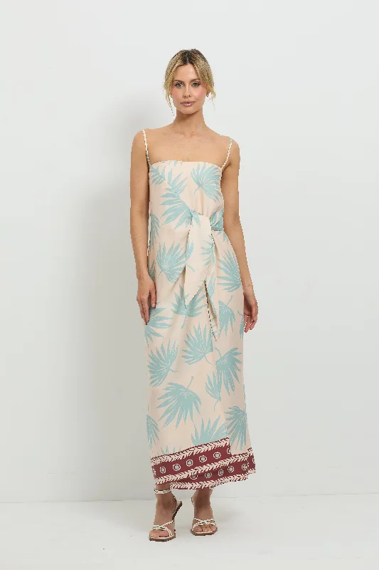 Ladies midi dress outing -Summer Fling Wrap Midi